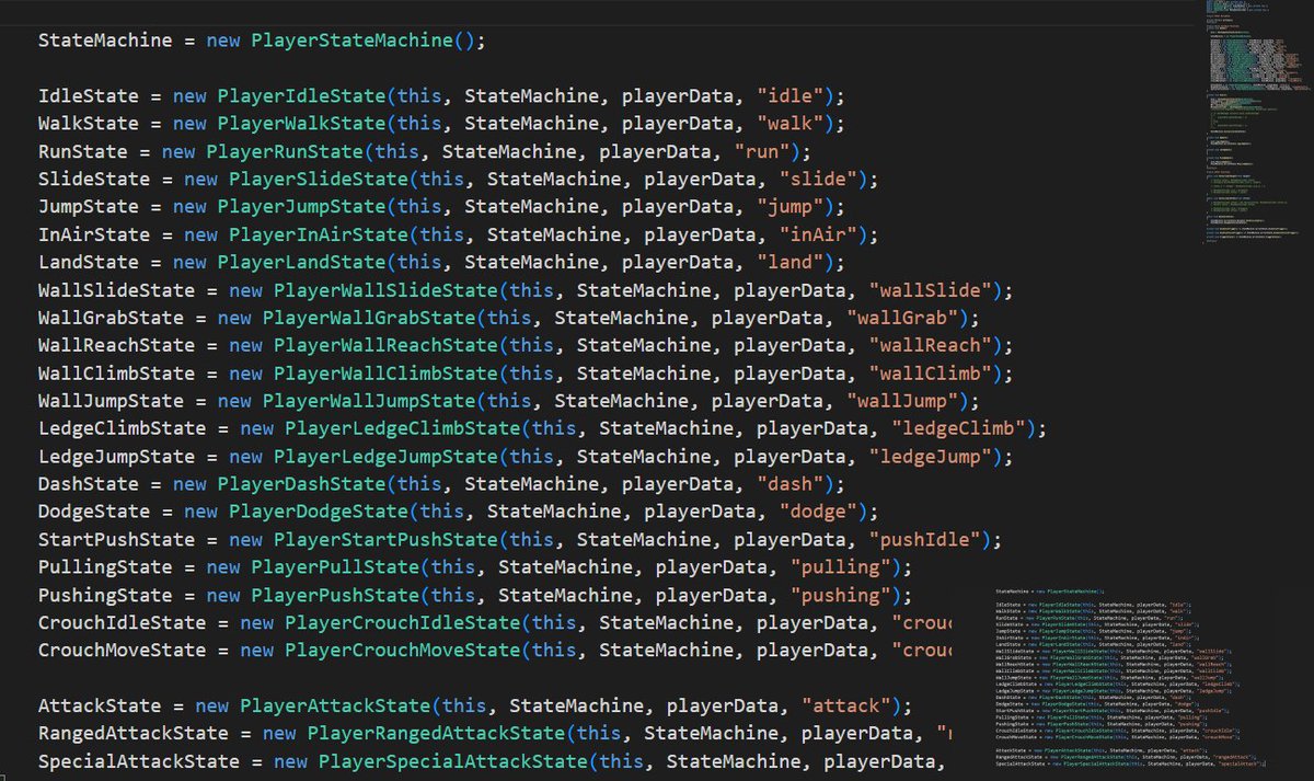 Way past Midnight and decided to rewrite the entire Character Controller from scratch...
This time taking a Finite State Machine Approach.
Let's see how it goes, shall we? 
*sips a cup of coffee ☕* 
#gamedev #madewithunity #gamedevelopment #coffee #indiegame #indiedev
