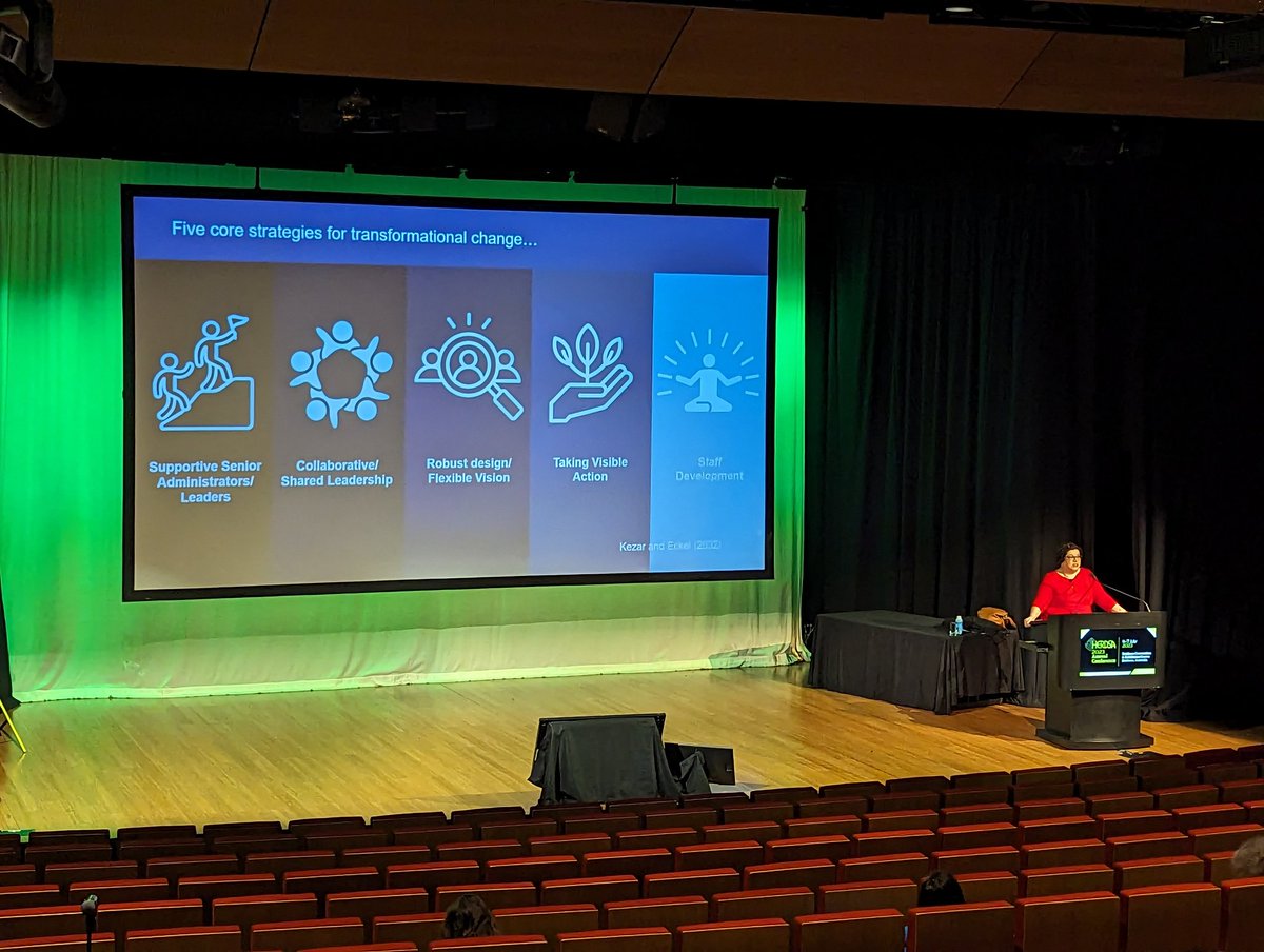 Transformational change isn't easy but it is our responsibility to lead the way for current and future generations of indigenous Australians #herdsa2023 <a href="/UniNewcastleSNM/">#NUNurses#NUMidwives</a> <a href="/_MichelleStubbs/">michelle.stubbs</a>