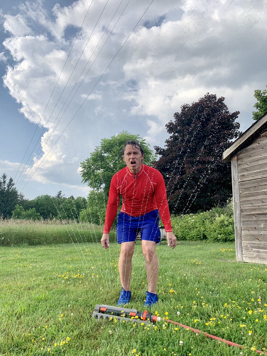 KCColbyCTV's tweet photo. 🔥 Heat and Humidity problem solved by 💃 Senorita Sprinkler 💦 on the front lawn at CTV Barrie studios! #ctv #heat #hot #sprinkler #weather #weathernetwork #bounce #purecountry #bell #summer2023 #fun #laugh #globalmorning #Cp24 #humidity #kids #barrie #simcoecounty #play #kind https://t.co/RQpOp4LuSc