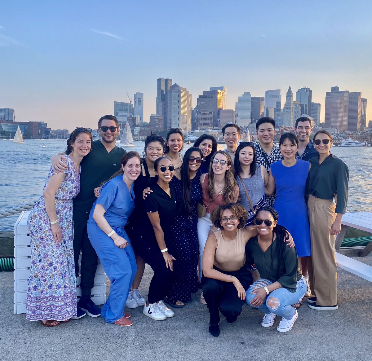 Nothing like a @HarvardDerm golden hour group orientation photo at The Tall Ship Boston with our new PGY-2s 😍😍 #DermTwitter #MedTwitter