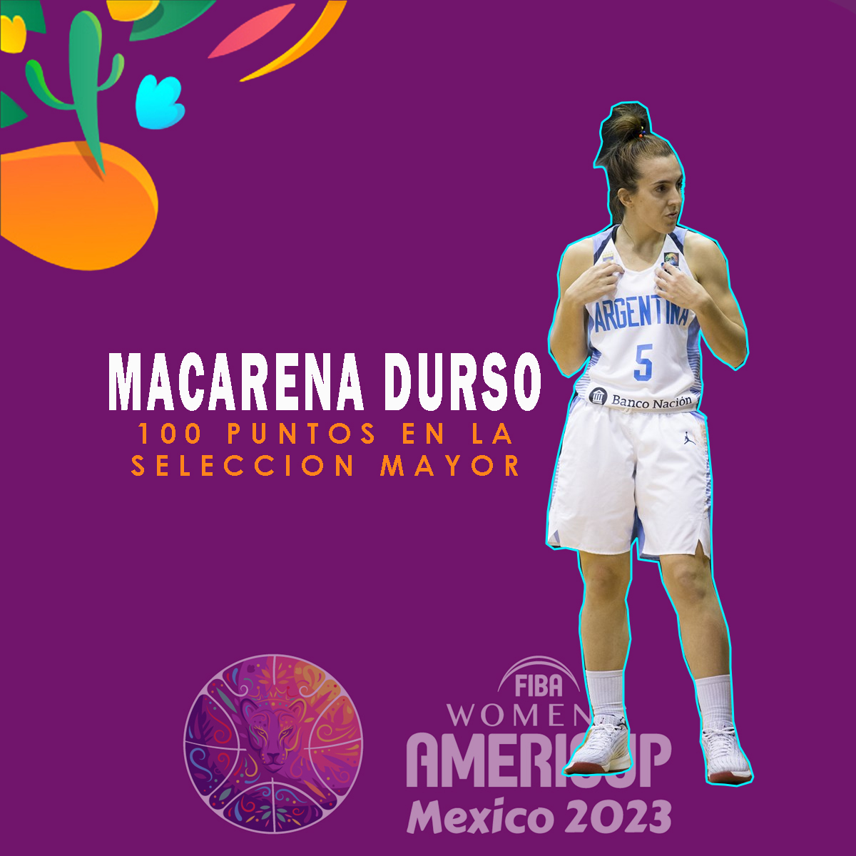 🏀Marca para Maqui🏀

Macarena Durso llegó a los 100 puntos con la Selección Mayor.

¡Felicitaciones Maqui!
