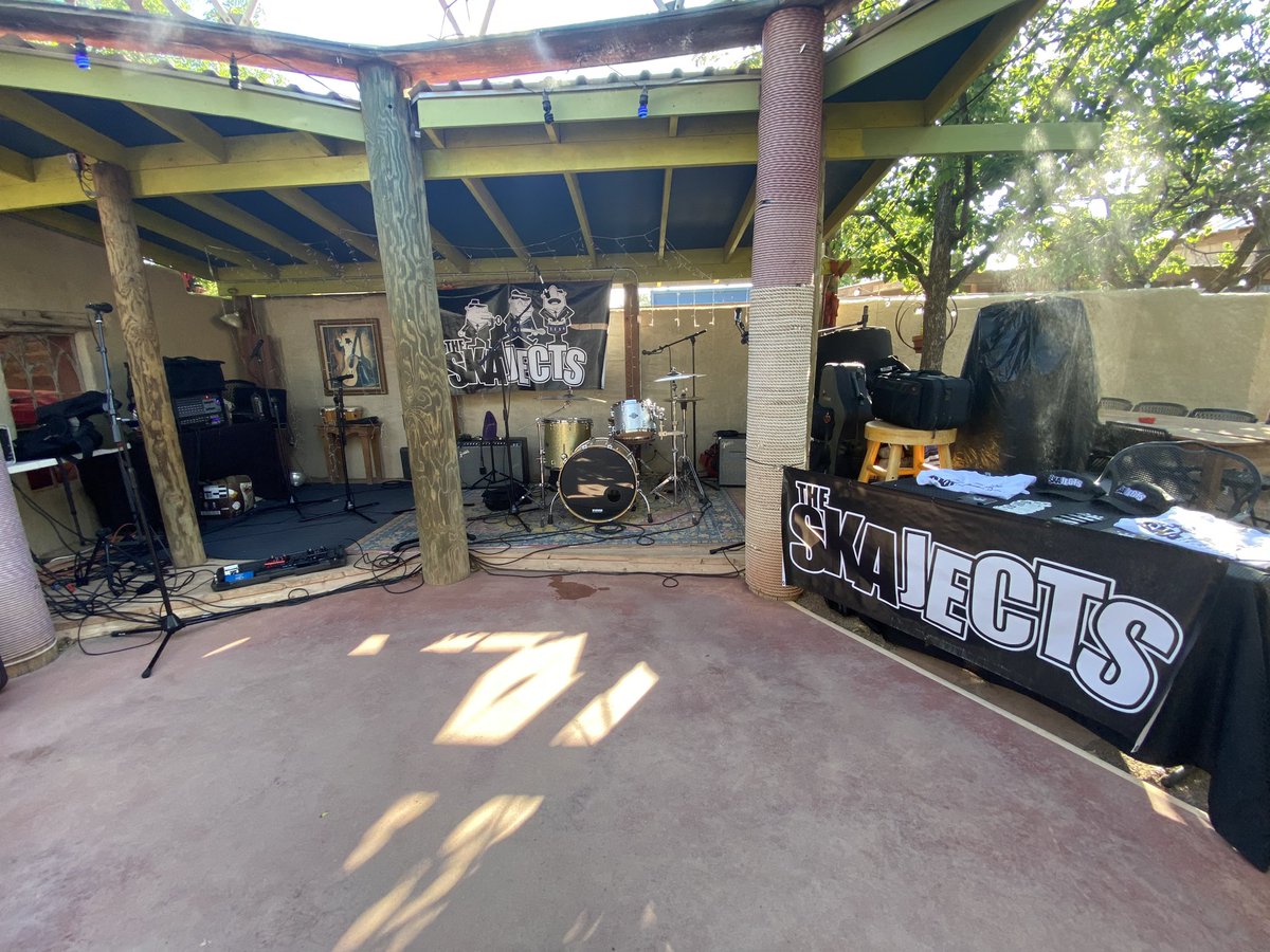 theskajects's tweet photo. Ready for Planet Marfa! We’re loving the ska dudes logo by @retroactivekev ! https://t.co/XTPjVN60Du