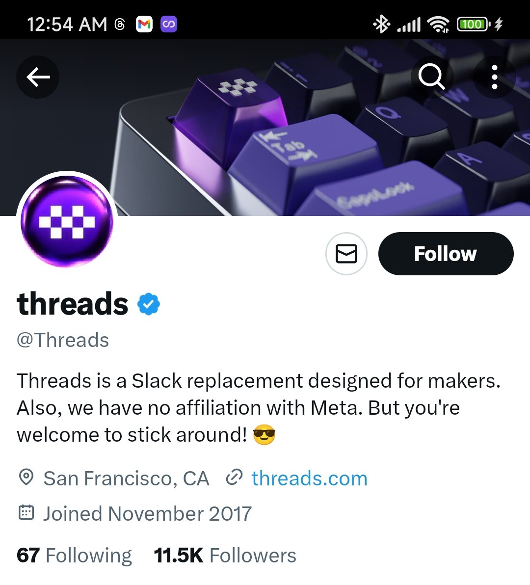 This company &amp; their domain bout to be offered a big fat cheque by Meta 🤣💀 #ThreadsApp #Threads