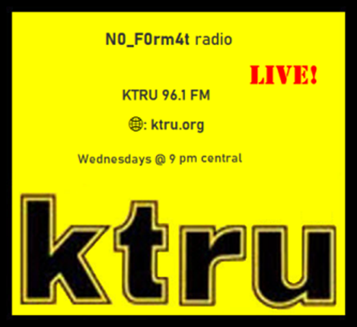 bong0fett's tweet photo. ⚡️N0_F0rm4t radio⚡️

Listen in 3 hours: 

🎙96.1 FM ktru
🌐https://t.co/ByY06b7kEm (+ all radio streaming services)

-----
Wednesday July 5th, 2023 @ 9 pm central (US)

#NoFormatktru  @ktru "There are no genres!"
-----
Also stream at: https://t.co/cV3qYn9DM9 https://t.co/DDIvjysRae