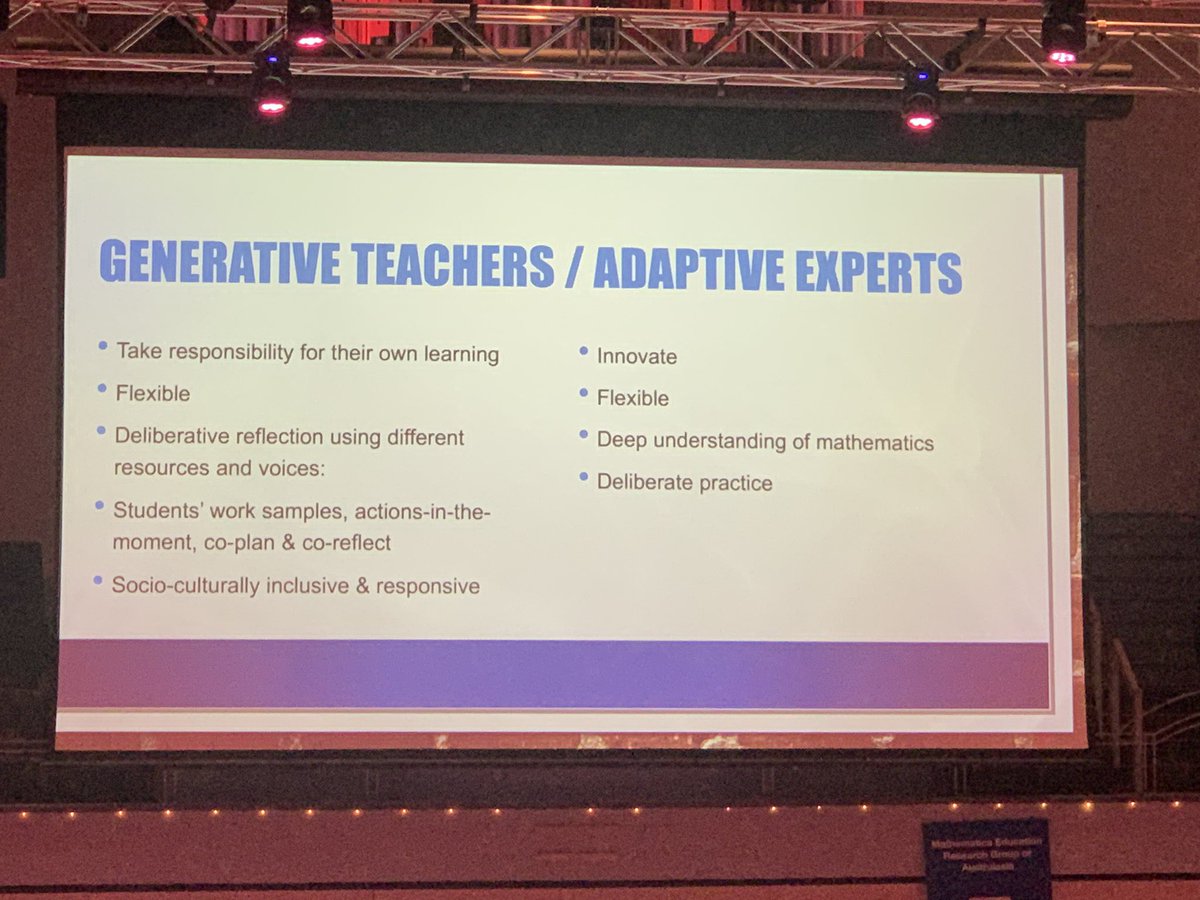So important to have teachers who are adaptive experts. #merga45 #reasoning