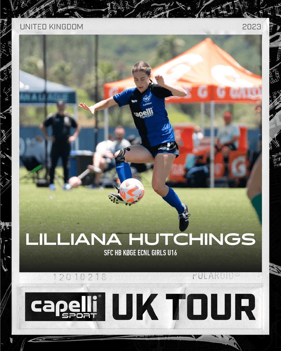 ◼️◼️◼️◼️ Capelli Sport UK Tour 2023
Lilliana Hutchings has been selected for Capelli Sport USA to play exhibition in Northern England against @mancity, @sufc_women, @lcfcwomen, @manutdwomen and @barnsleywomensfc August 2nd–8th. Congratulations Lilliana! Let’s go Capelli Sport USA