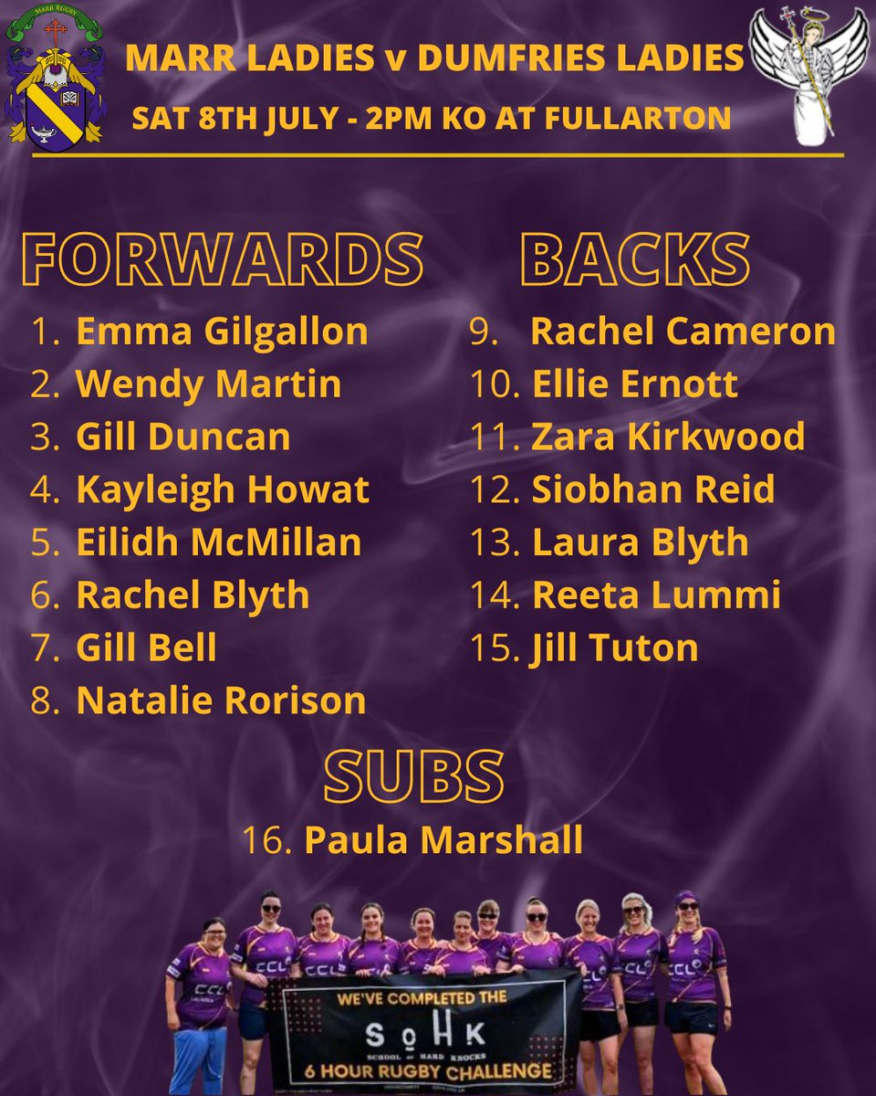 📣 MARR LADIES FIRST GAME 📣

This Saturday our Marr Ladies team will be playing in their first ever match when they play Dumfries Saints Ladies at Fullarton. A lot of hard work has been put in behind the scenes to get the ladies section up and running…

1/2