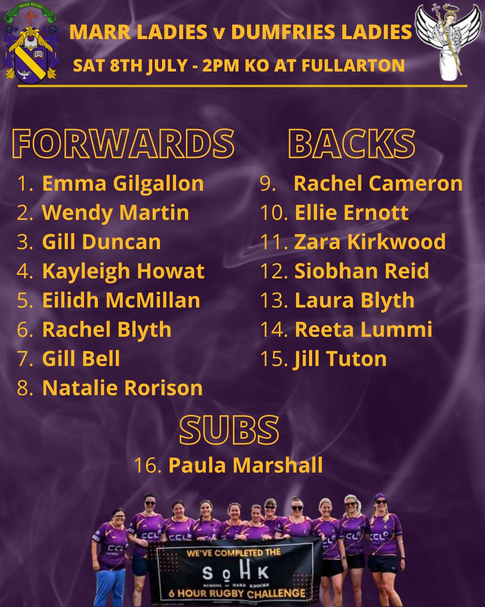 MarrRugby's tweet photo. 📣 MARR LADIES FIRST GAME 📣

This Saturday our Marr Ladies team will be playing in their first ever match when they play Dumfries Saints Ladies at Fullarton. A lot of hard work has been put in behind the scenes to get the ladies section up and running…

1/2 https://t.co/HMngLuZav1