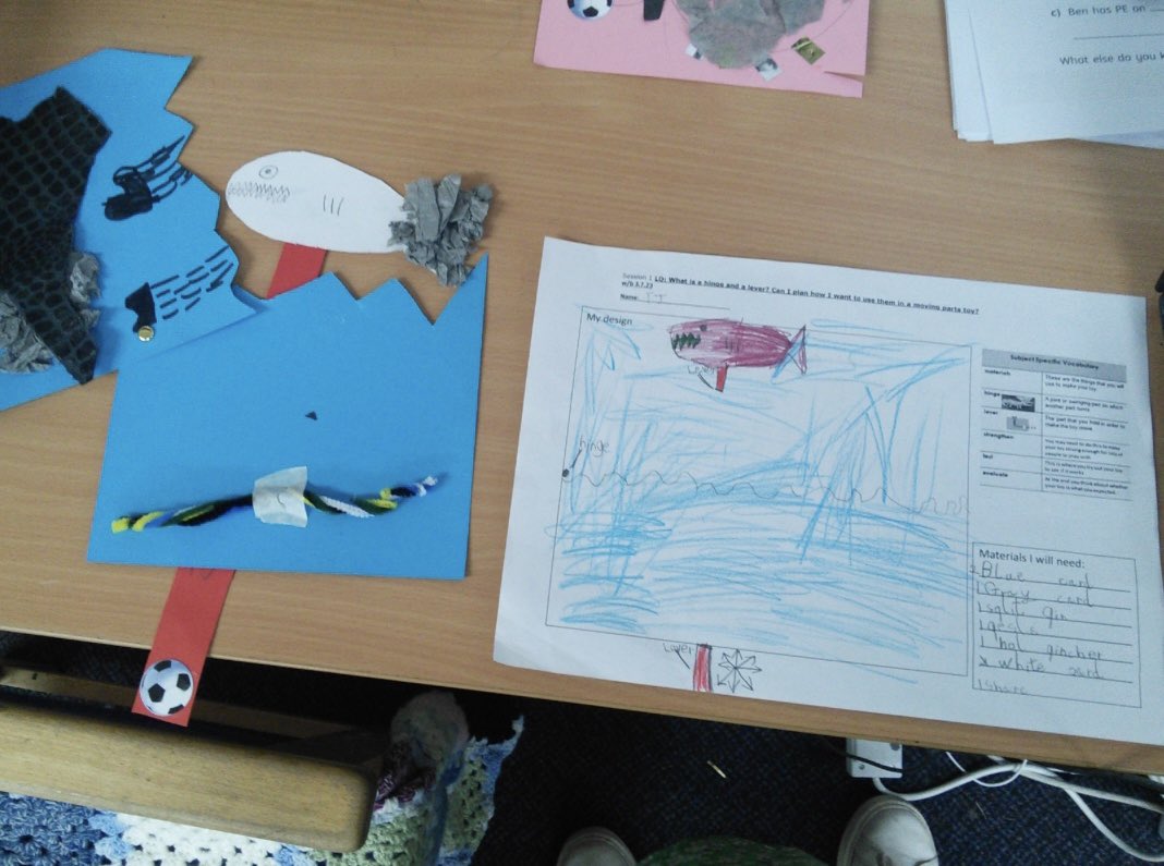 EpicExminster's tweet photo. Year 1 have enjoyed their DT project. They have designed and made their own moving toy. https://t.co/hCsvQbI9cu