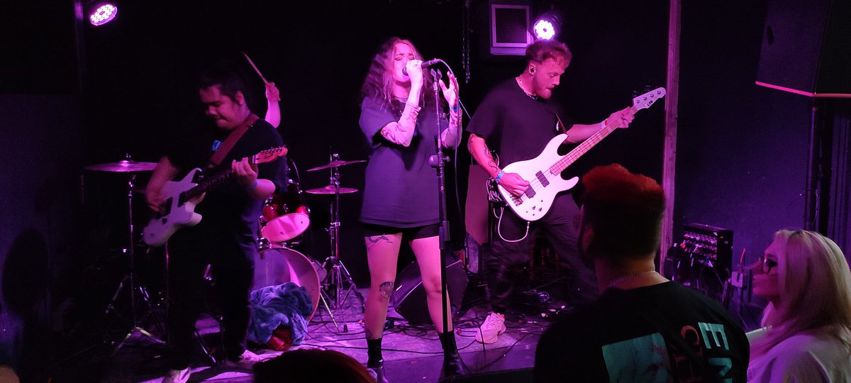 <a href="/highregardpop/">HIGH REGARD</a> are very good. Also I might have accidentally just been in a mosh put with @codyfrostmusic and my knees are at least 20 years too old to be in a mosh pit