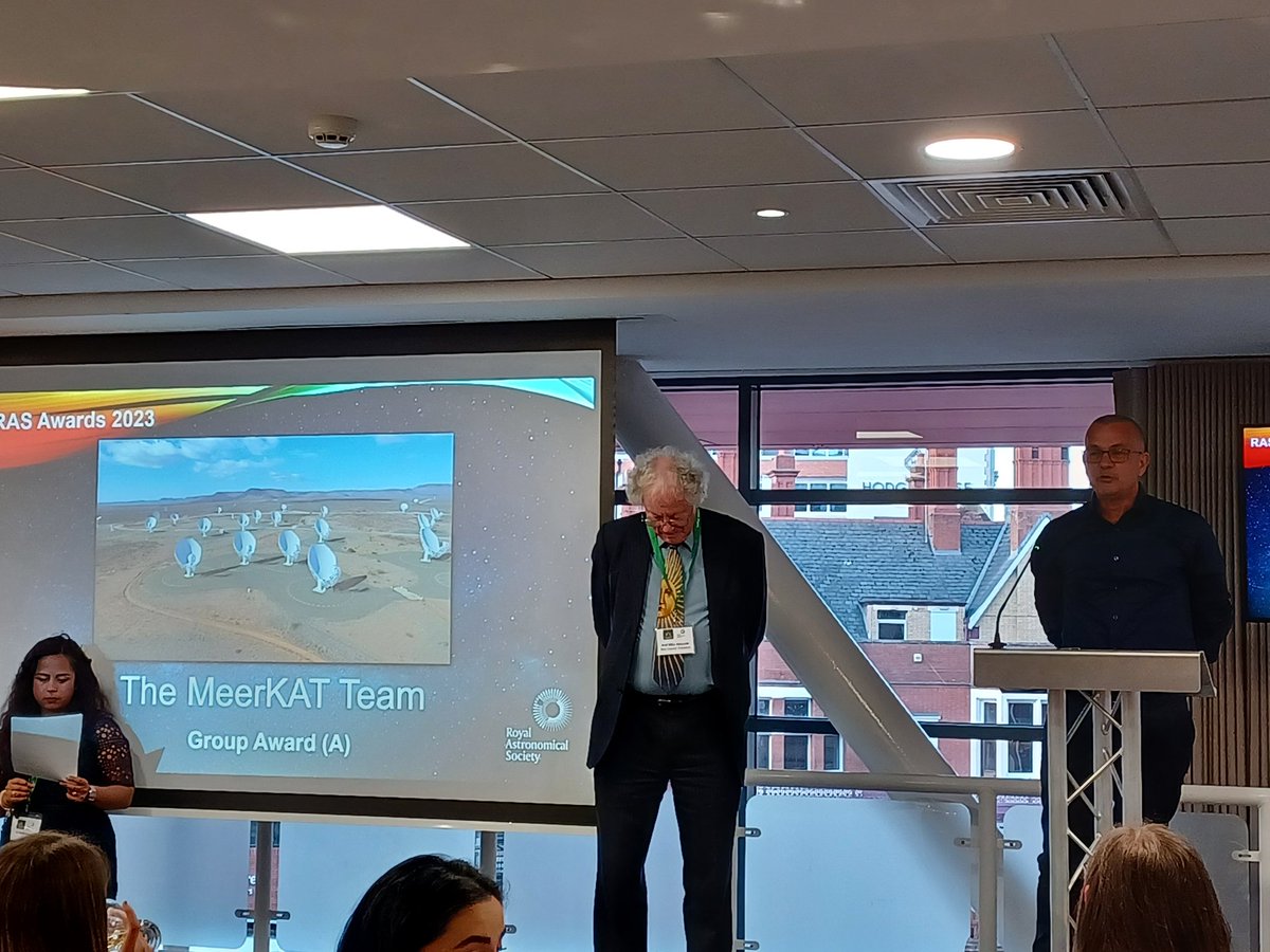 The 2023 Group Award is presented to the MeerKAT Team!