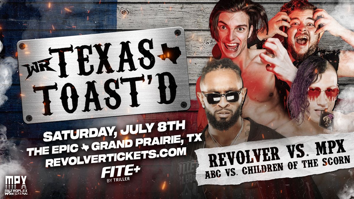 [News] La @PWRevolver a annoncé un nouveau match pour #RevolverTEXAS qui aura lieu ce samedi :

➡️ ABC (@The_Ace_Austin et @DashingChrisBey) contre Children Of The Scorned (@GabeWilder93 et @T_Prince469)