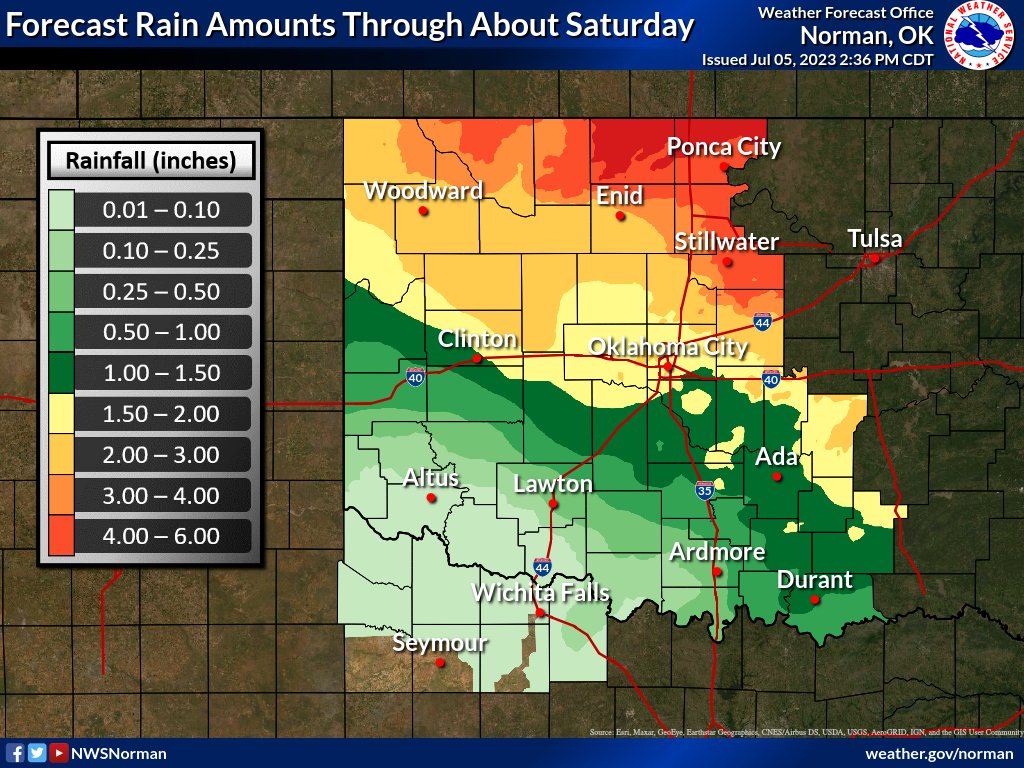 NWS Norman on Twitter "We are expecting numerous rounds of storms over