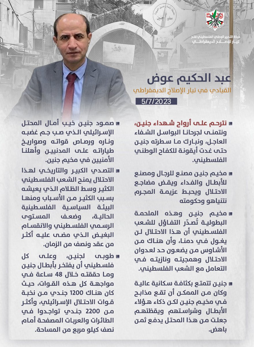 ابرز ما جاء في تصريحات عبد الحكيم عوض القيادي في تيار الإصلاح الديمقراطي