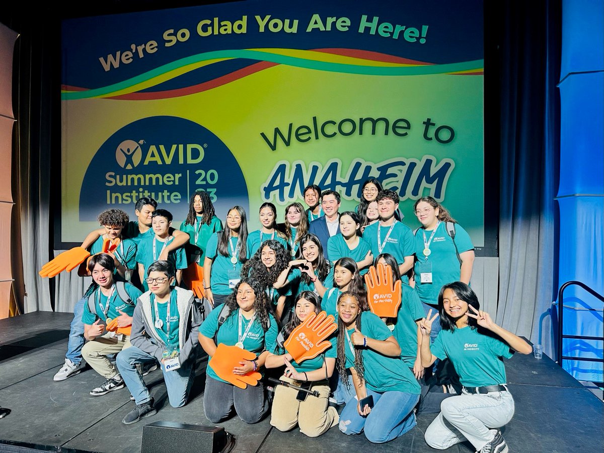 AVID4College's tweet photo. The energy in #Anaheim was incredible! Thanks to all who joined us for three days of learning and aligning the work. #AVIDSI2023 https://t.co/0QBo1tv4xc