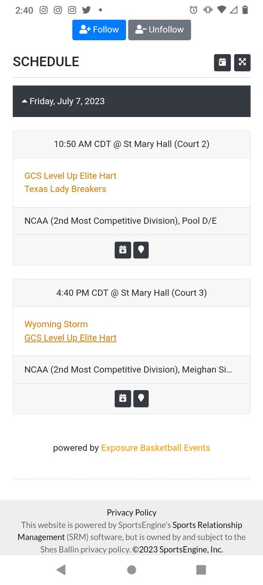 BreezySports0's tweet photo. Me and my @LevelUpElite23 teammates will be attending @ShesBallin Blueprint in  San Antonio TX this weekend. Here is our schedule 💙💜
@Emorilasalle5 
@Kayleiarmtrong 
@YaslynGonzales 
@RectorJuanita 
@TapTraining4L https://t.co/gpImjOBGlc