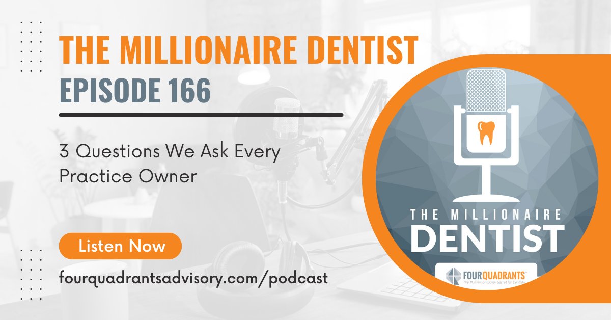 hubs.ly/Q01WNN700

Are you a dentist struggling to manage your practice's finances? Tune in to the latest episode of The Millionaire Dentist, where Casey and Jarrod reveal the 3 crucial questions every dentist needs to answer for financial success. hubs.ly/Q01WNSNH0