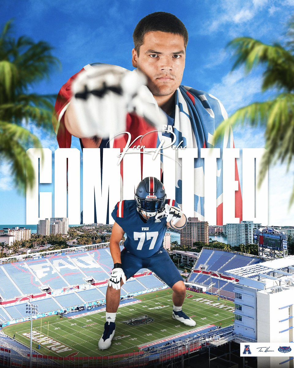 After talking with Coaches & Family I am really excited to announce that I am committed to @FAUFootball ! I want to thank my family and especially @BCollierPPI for believing and helping me to achieve my Dream. @PPIRecruits @CoachPaulAlex @4Warinner