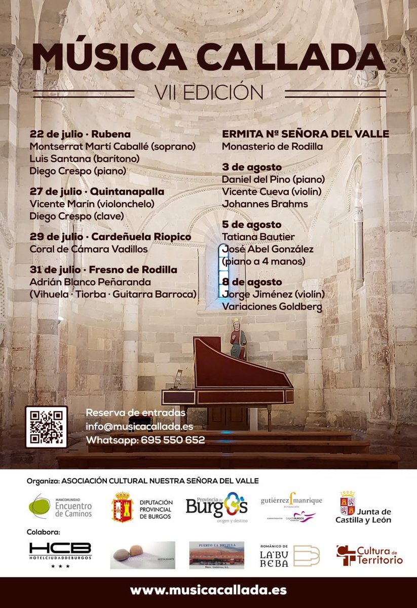 info_caminos's tweet photo. Un año más podremos disfrutar de grandes artistas en nuestro territorio.
ℹ️https://t.co/VVpscS1qIT 
Las entradas ya están a la venta!!
#desarrollorural #cultura #turismo #musica #informacion #InfoTurismo #culturapopular #culturaburgos #turismorural #pueblos https://t.co/V706rQaKET