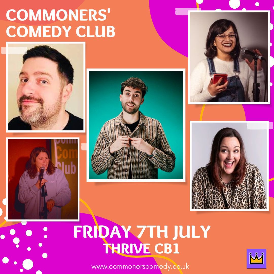 cbgcommoners's tweet photo. Last remaining tickets for Friday’s Commoners’ - Don’t miss out!

Tickets available here -> https://t.co/rmSWLRUm54

#comedy #comedyclub #livecomedy #cambridge https://t.co/rD7xK97fz3