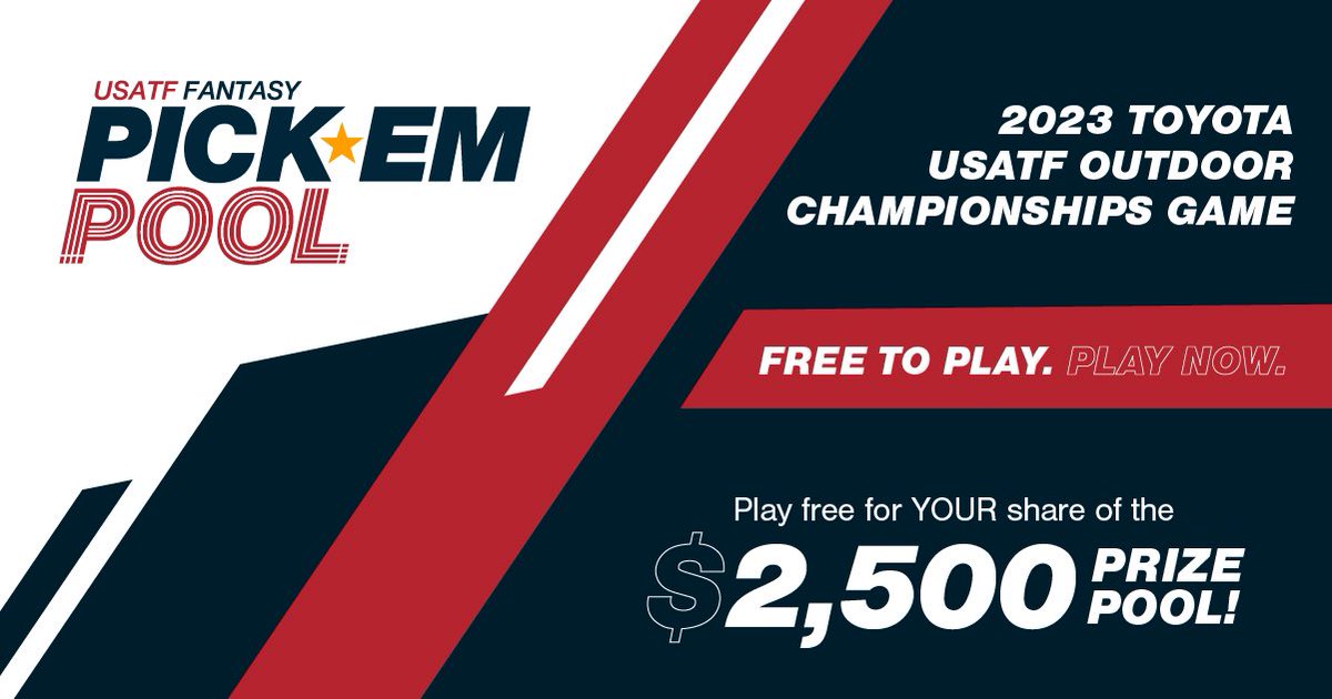 Have you checked out the USATF Outdoor Championship Fantasy Pick’em Pool? 🗳️⏰

Correctly predict results happening on Sunday at #USATFOutdoors for a chance to win. Entries close Sunday, July 9 at 6:30pm EST. 

To play, visit usatf.org/pickem.