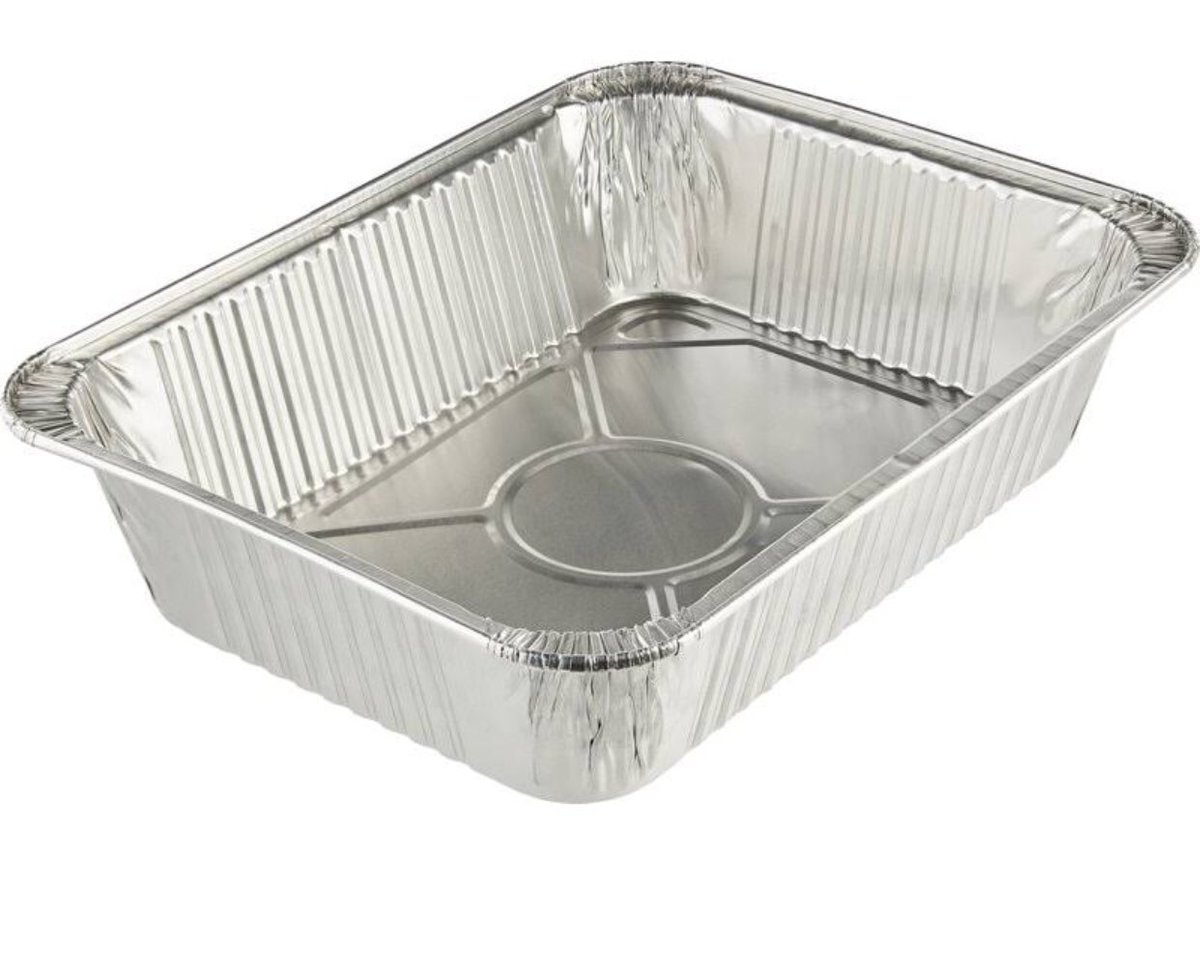 wildwolfpackman's tweet photo. @TheBenSwain Sorry for my delay in responding 
We use an aluminum pan like this for example. Cast iron Dutch ovens work even better. Good thing about frying on your flat tops are you can zone/fry at different temps simultaneously; outside https://t.co/vgJKvO8Cvs