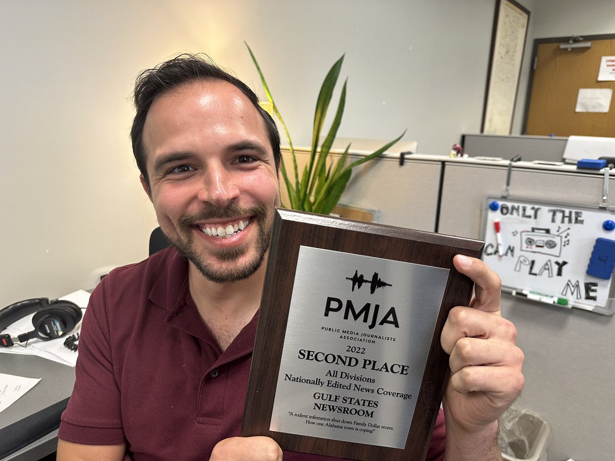 Priska Neely (@priskaneely) on Twitter photo The awards plaque arrived in the mail, <a href="/PMJATweets/">Public Media Journalists Association</a>! Very proud of <a href="/SteveBisaha/">Stephan Bisaha</a> and the Gulf States Newsroom for taking home the second place prize for Nationally Edited News Coverage npr.org/2022/02/26/108… The awards plaque arrived in the mail, <a href="/PMJATweets/">Public Media Journalists Association</a>! Very proud of <a href="/SteveBisaha/">Stephan Bisaha</a> and the Gulf States Newsroom for taking home the second place prize for Nationally Edited News Coverage npr.org/2022/02/26/108…