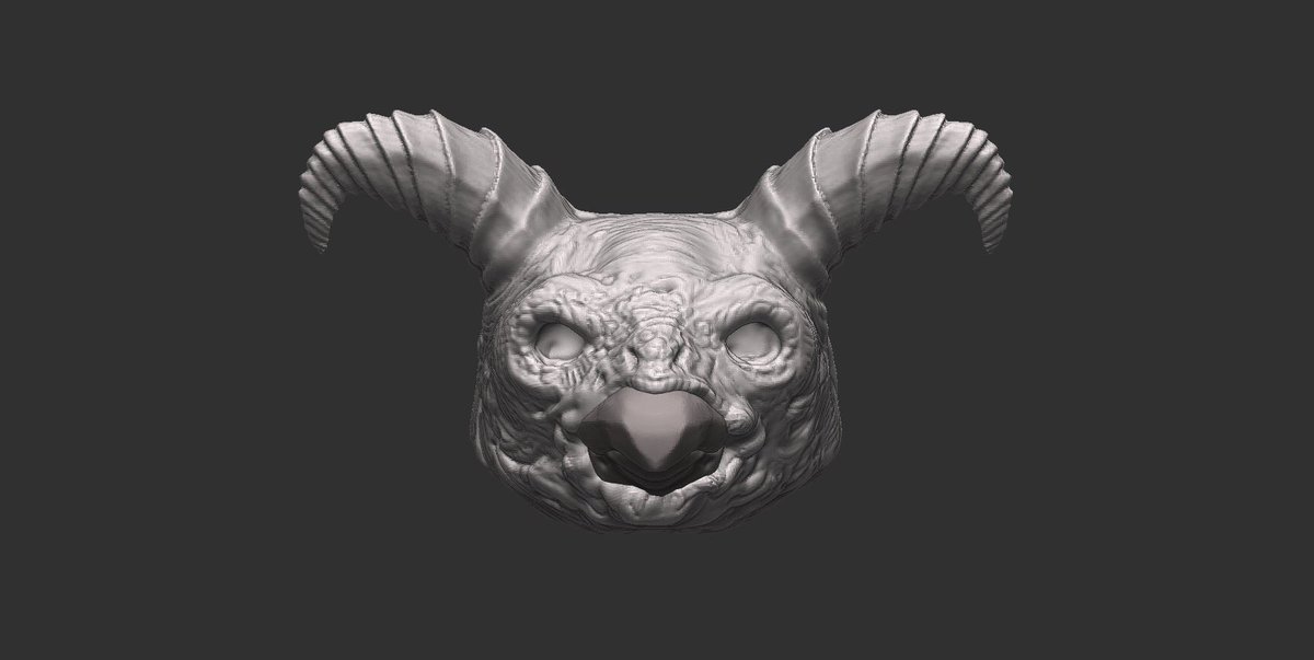 ronniemick's tweet image. Today’s work.
Texture game is improving, overall. I’m good with this.
#conceptdesigner #creaturedesigner #digitalsculpture