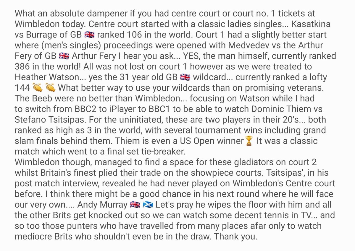 daveymundo's tweet photo. @Wimbledon @BBCSport https://t.co/lsKUm3isoP