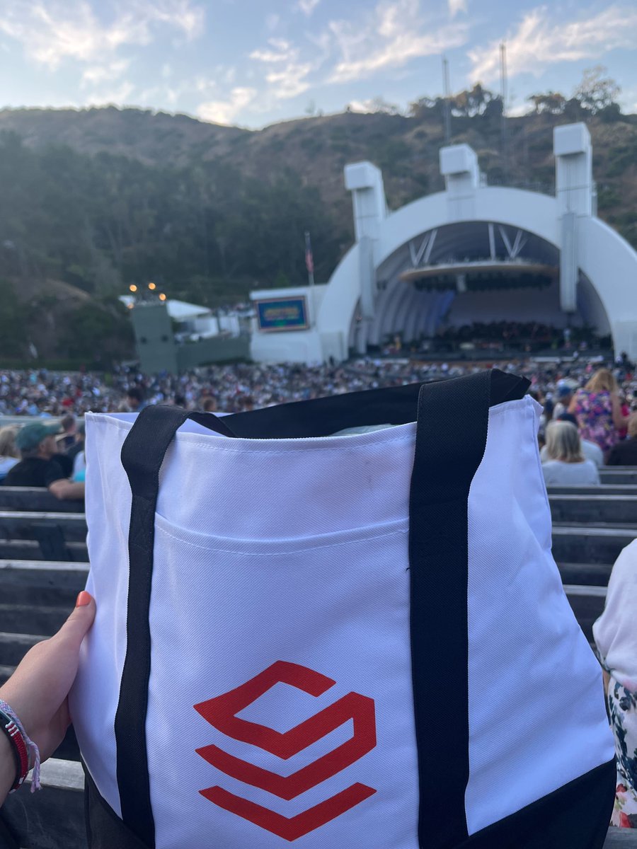 TomHumbarger's tweet photo. I got to test out my #Summer #StaxSwag from @SearchStax at the @HollywoodBowl on Monday night for the #BeachBoys concert... worked like a charm! https://t.co/LUxDdKL9yJ