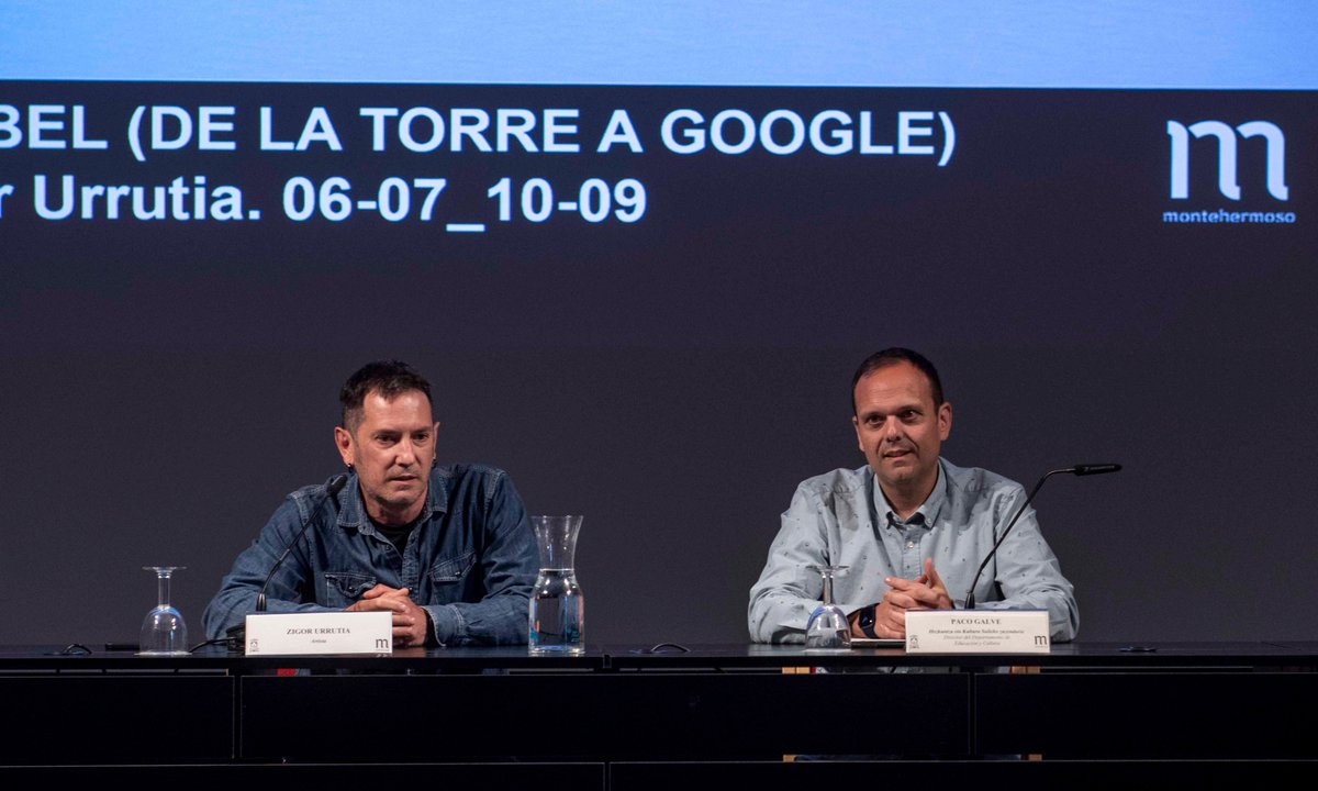 jull2000's tweet photo. @jull2000 Presentación  en el CC Montehermoso de Gasteiz, de la exposición  “Babel. De la Torre a Google” del artista Zigor Urrutia, del 6 de Julio al 10 de Septiembre. @vitoriagasteiz @Araba @zurrut 
https://t.co/TQLvt33JNY https://t.co/UlP6Edya4p