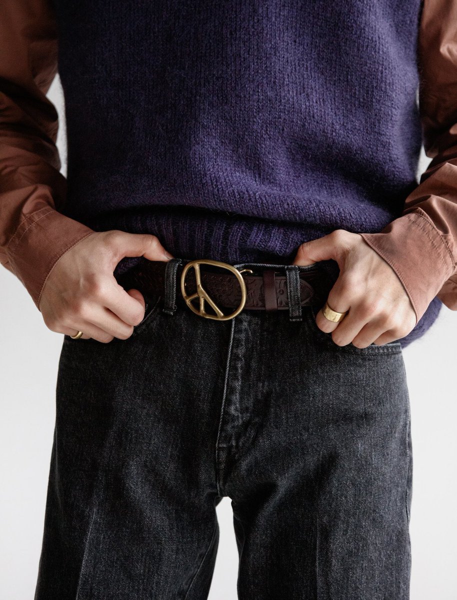 Needles Peace Buckle Belt