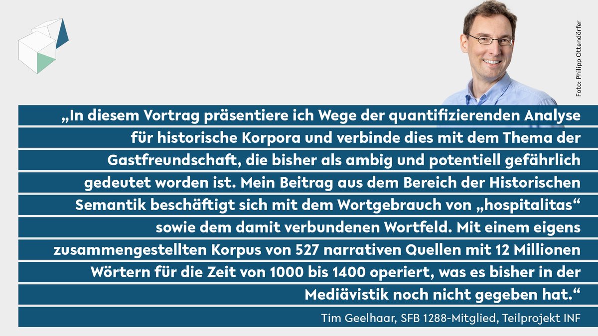 #SFB1288inLeeds 
"Ambiguous Semantics?", fragt #SFB1288-Mitglied @TimGeelhaar heute <a href="/IMC_Leeds/">IMC_Leeds</a> <a href="/UniversityLeeds/">University of Leeds</a> in seinem Vortrag zum Thema "Changing Notions of Hospitality in Narrative Sources - A Digital Humanities Approach". Worum geht's dabei?

➡️Mehr: imc.leeds.ac.uk/imc-2023/progr…