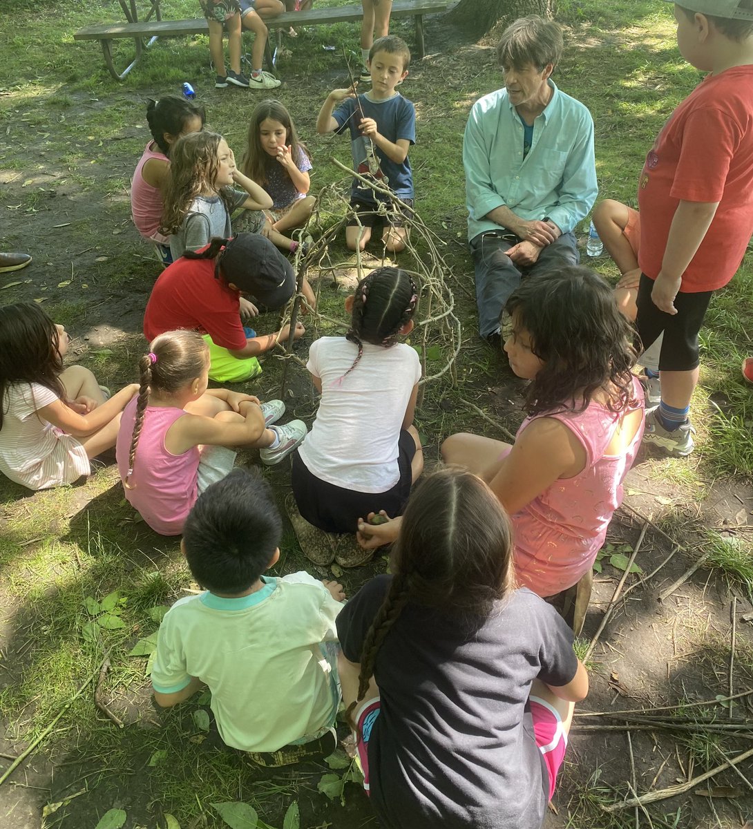 #GECDSBSLP2023 Yesterday at #CampMigizi Doug Anderson came by and taught the K-2 class about lodge building! We are so excited to learn more about how to build our own! <a href="/gecdsbpro/">GECDSB PR</a> <a href="/TinaDeCastro1/">Tina DeCastro</a> <a href="/OjibwayPrairie/">OjibwayNatureCentre</a>