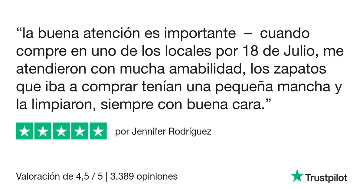Lee esta opinión de 5 estrellas en Trustpilot.