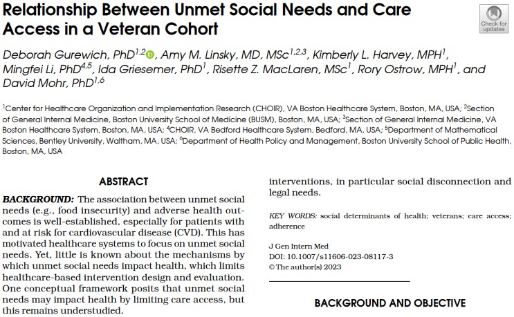 JGIM Journal of General Internal Medicine (@journalgim) on Twitter photo New study finds that greater burden of unmet social needs was associated w/significantly ⬆️odds of no-show appts & medication non-adherence suggesting that social needs may impact health by limiting access to needed medical services. <a href="/amy_linsky/">Amy Linsky, MD, MSc</a> link.springer.com/article/10.100… New study finds that greater burden of unmet social needs was associated w/significantly ⬆️odds of no-show appts & medication non-adherence suggesting that social needs may impact health by limiting access to needed medical services. <a href="/amy_linsky/">Amy Linsky, MD, MSc</a> link.springer.com/article/10.100…