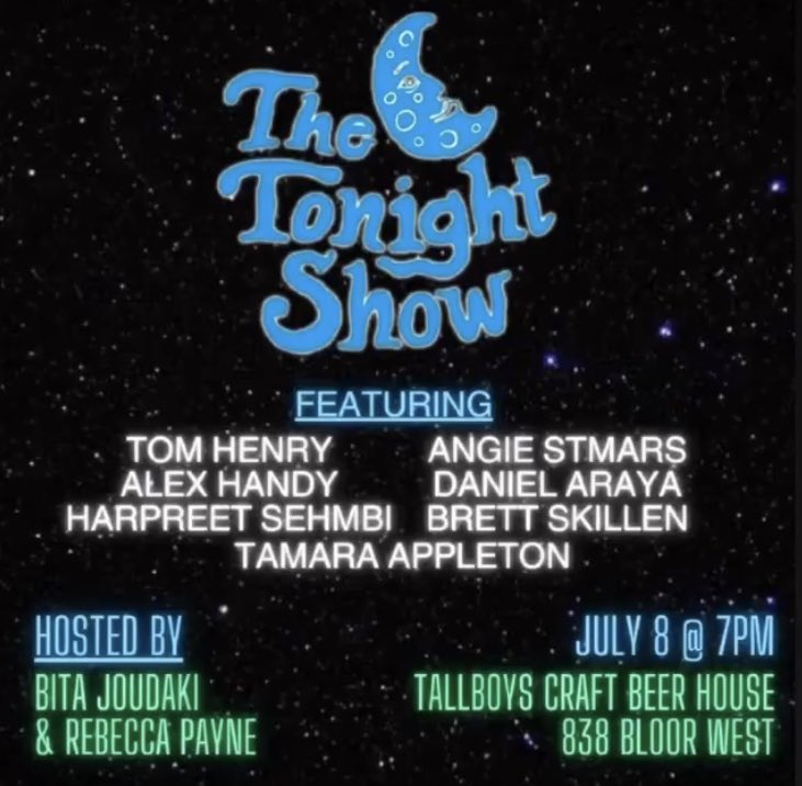 This is happening on Saturday! This lineup is very very good. You will be sad to miss <a href="/TomHenry/">Tom Henry</a> <a href="/_alexhandy_/">Alex Handy</a> @HarpreetKSehmbi <a href="/BrettFSkillen/">Brett Skillen</a>