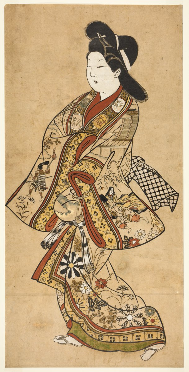 JapanTraCul's tweet photo. A Beauty Walking, by Sugimura Jihei, 17th century

#ukiyoe https://t.co/GaY21pUh2G