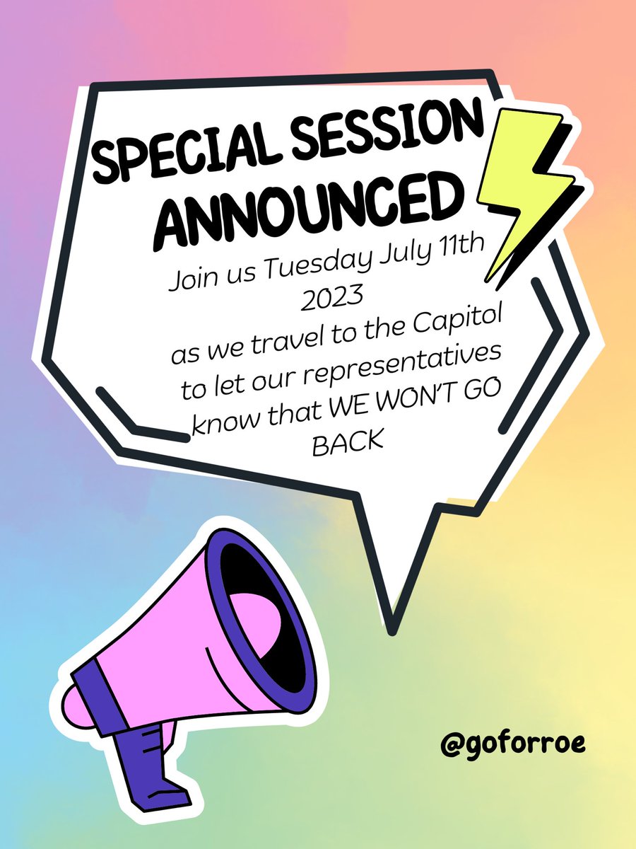 Hey Iowa, let’s show up on Tuesday. 

#specialsession #ialeg #iowa #iowapols #wewontgoback