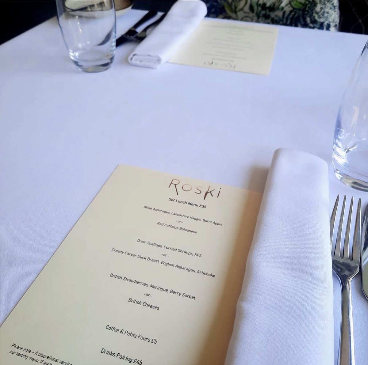 Röski Restaurant 🌹 (@roskirestaurant) on Twitter photo 🚨 Back tomorrow- Set lunch £35pp 🚨
3 courses by <a href="/antonpiotrowsk1/">Anton Piotrowski</a> not to be missed! (Sample menu pictured) 🚨 Back tomorrow- Set lunch £35pp 🚨
3 courses by <a href="/antonpiotrowsk1/">Anton Piotrowski</a> not to be missed! (Sample menu pictured)