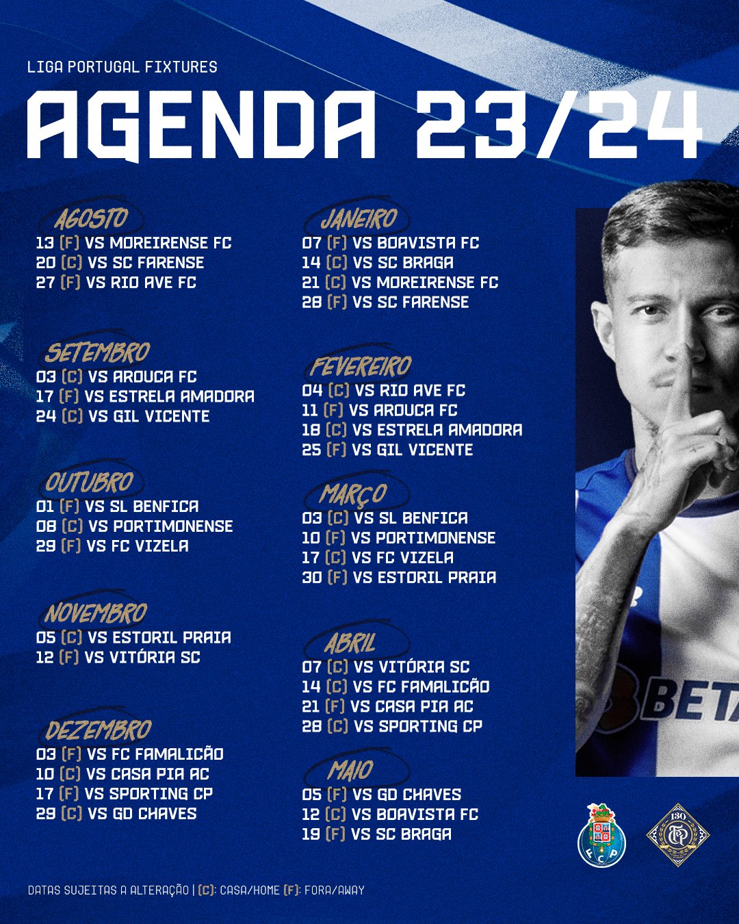 O calendário de jogos do FC Porto durante o ano de 2019 - Sport On Stage