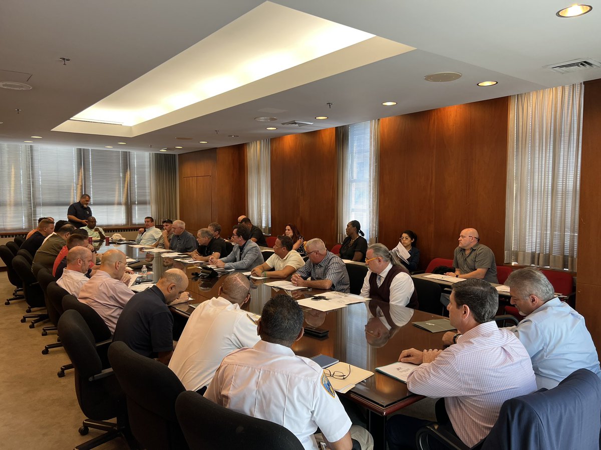 NYBCA's tweet photo. The @NYBCA Safety Committee met today, in a comprehensive Industry Event, involving @NYC_Buildings, @OSHA_DOL and several @NYCBldgTrades affiliates. Topics discussed included Mental Health Awareness, DOB Updates and pending Safety Legislation. https://t.co/SxOGbccs9t