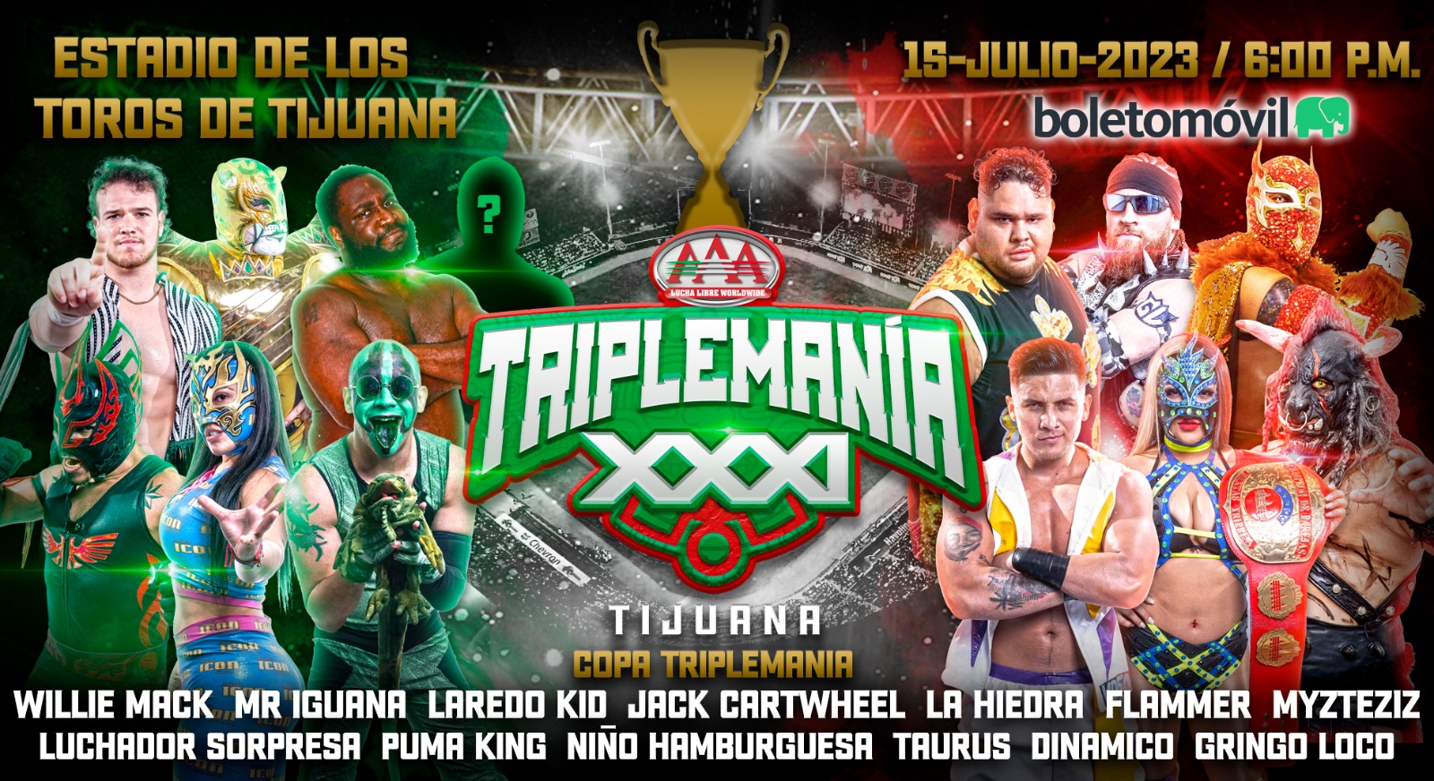 Lucha Libre AAA Worldwide on Twitter "La tradicional Copa Triplemanía