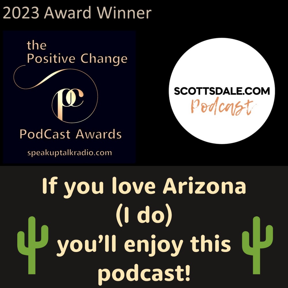 Live near or visiting #Scottsdale? The @scottsdale_com #Podcast, co-hosted by @LLCarrington & Ari Levin, looks at the City of Scottsdale from the viewpoints of those who live, work & play there. See all of our winners: 🌵speakuptalkradio.com/podcast-award-…🌵