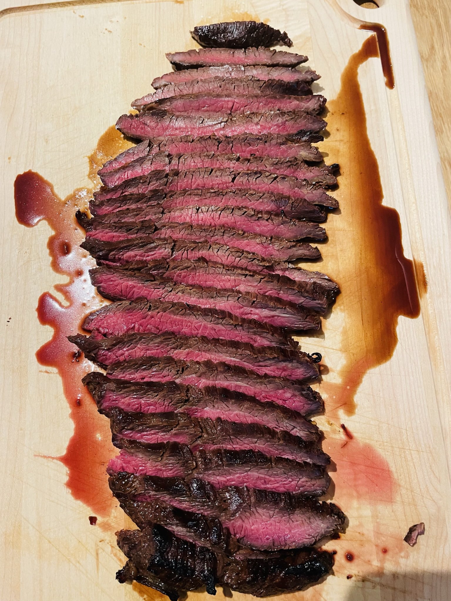 Cooking with Chris on Twitter "Marinate flank steak with 1/4 cup soy