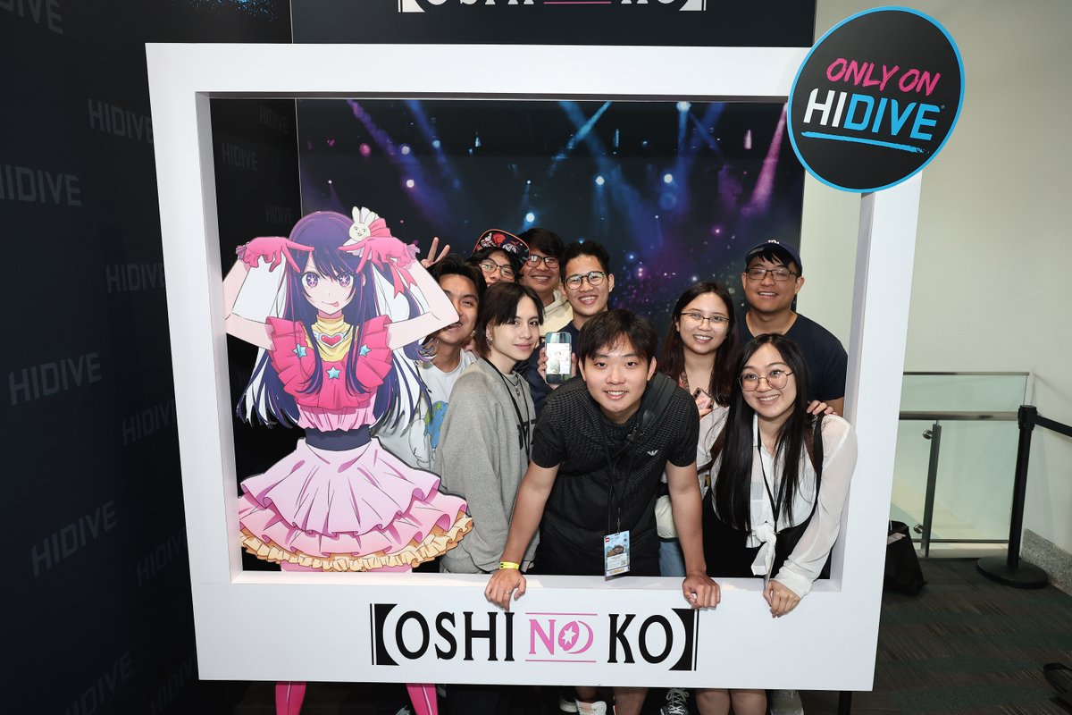 HIDIVEofficial's tweet photo. We're glad to see everyone loved our #OshiNoKo and #TheEminenceInShadow photo op at Anime Expo! If you took a photo with Ai or Cid, share it down below! #HIDIVEAX #AnimeExpo2023 https://t.co/6JfwALNZ54