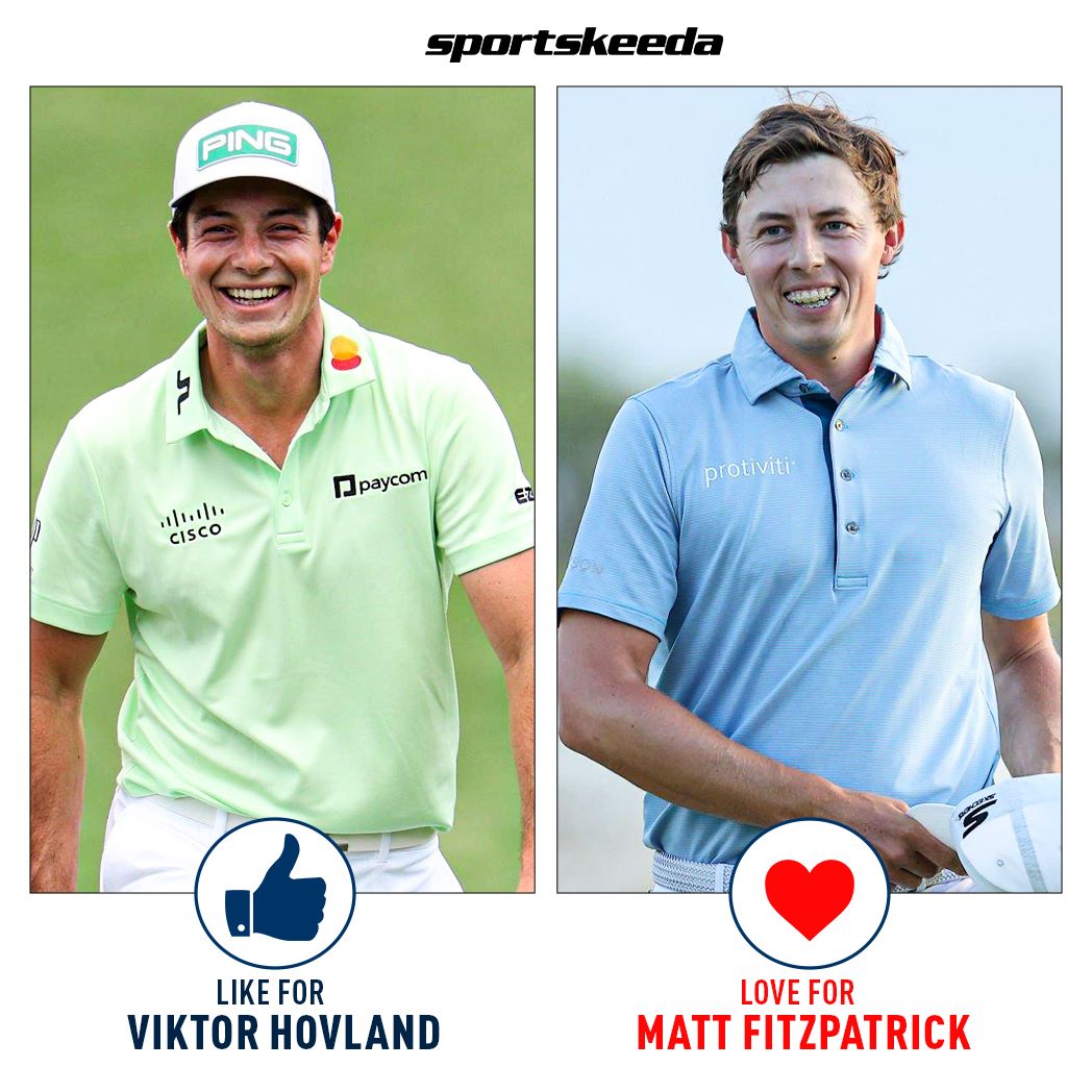 SportskeedaG's tweet image. Hovland and Fitzpatrick are both playing well lately. Who is your favorite?⛳

#ViktorHovland #MattFitzpatrick #PGATour