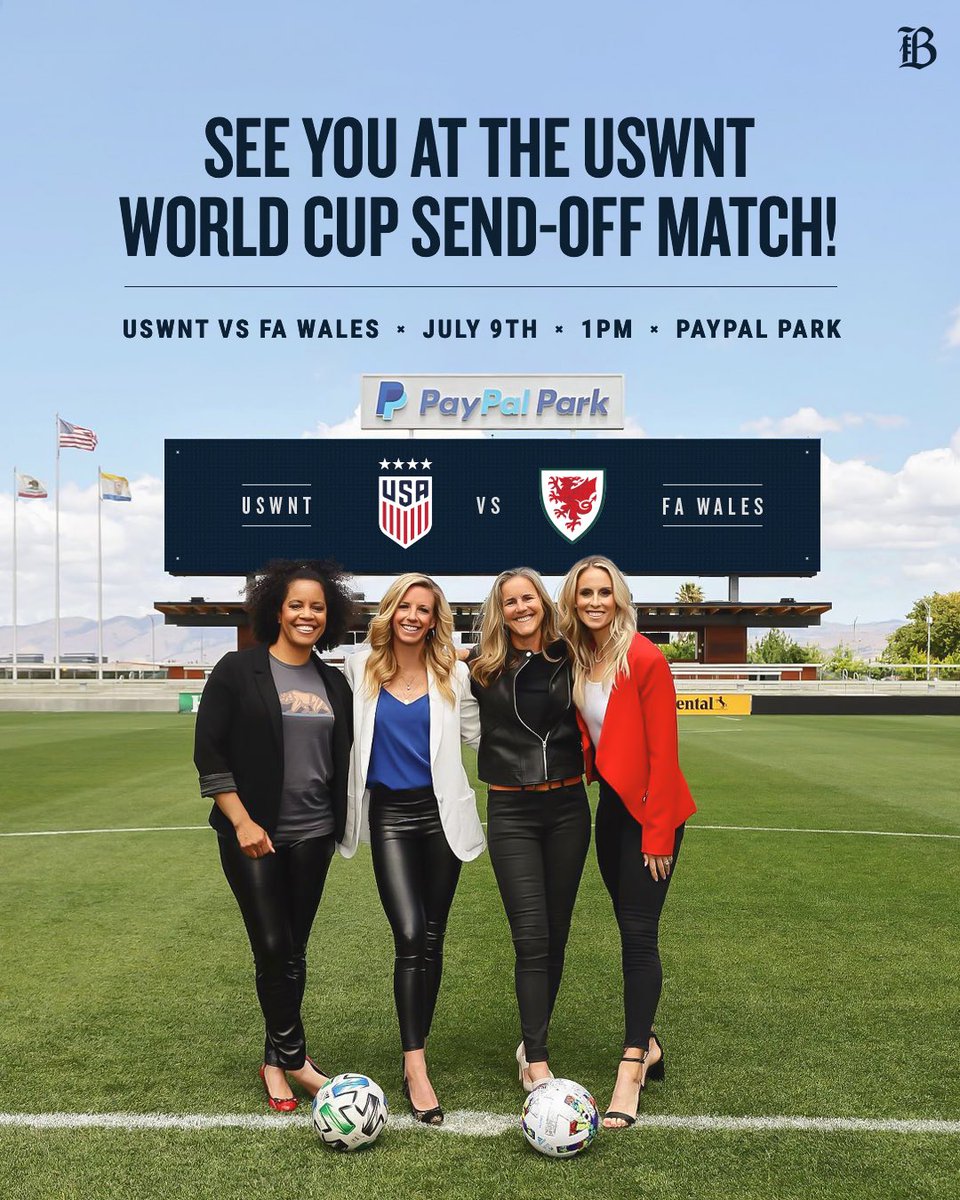 wearebayfc's tweet photo. We’ll be there. Will you? 🙌

@USWNT @FIFAWWC @PayPalPark https://t.co/dKwfMtcl5U