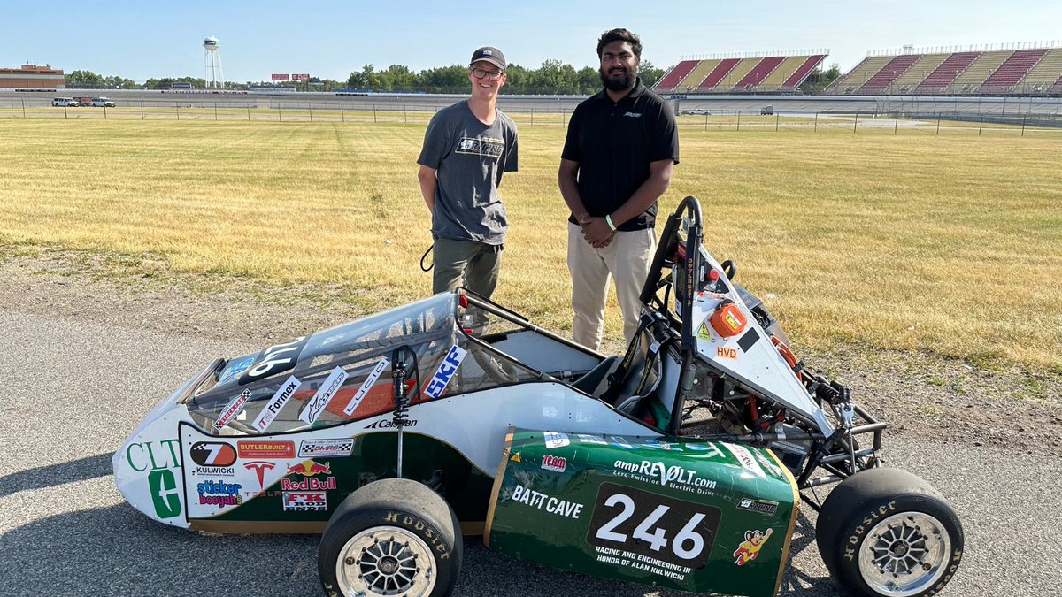 CLTDataScience's tweet image. 🏎️🎉 Proud of our UNC Charlotte team for making history at Formula SAE EV! 🚀 Shoutout to data science stars Rishabh Rovi & Franco Antunez for their crucial roles. 🌟🔧📊 First-year team, 46th internationally, top EV in Carolinas. 🏆🔌📈 Fueling the future of engineering! 🚗💨