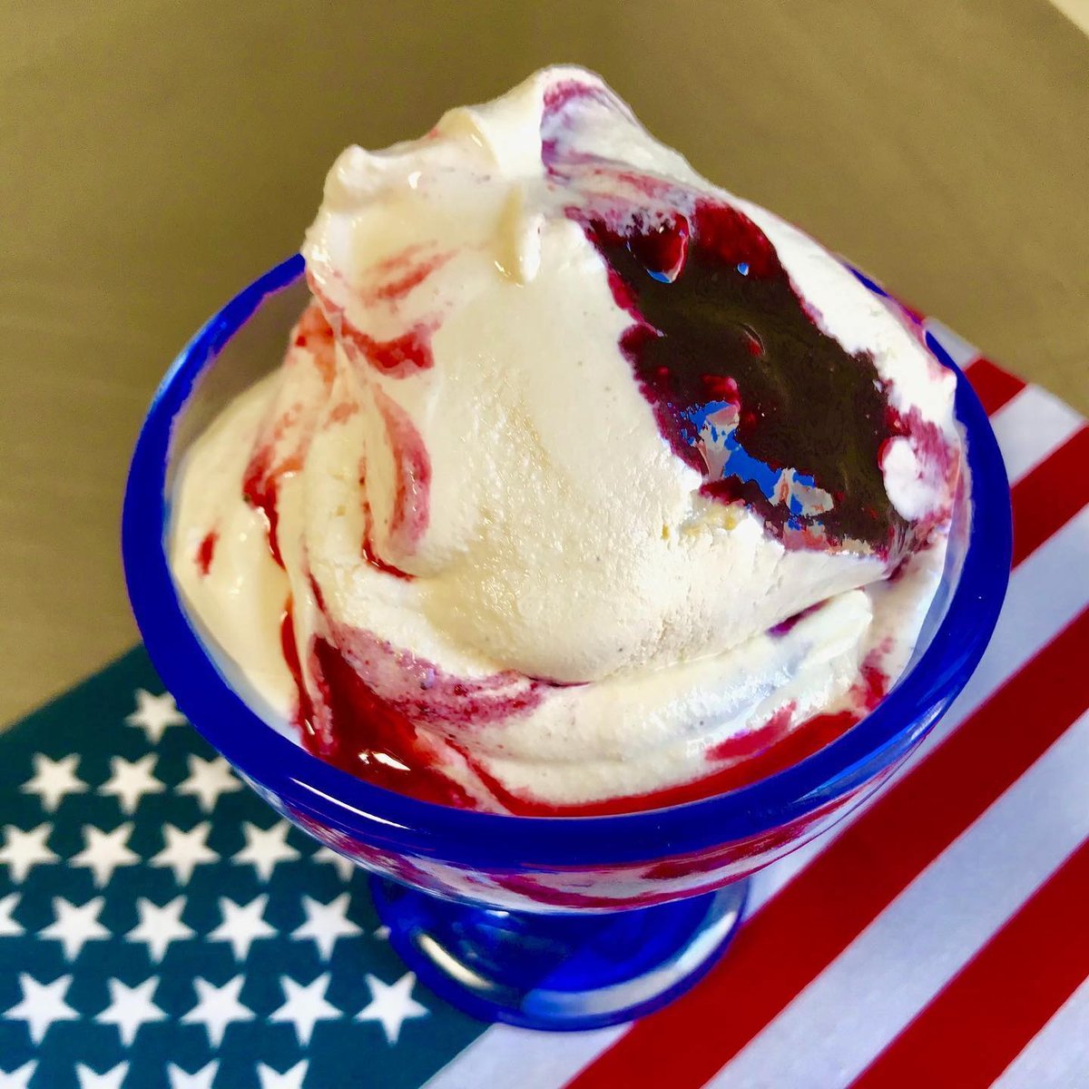 SBPublicMarket's tweet photo. Celebrate America all of July with red, white &amp; blue ice cream! Star-Spangled Banner is a white chocolate ice cream with strawberry and blueberry swirls 🇺🇸 @roriscreamery #SBPublicMarket

#icecreamshop #icecream #santabarbara #localfood #savorsb #visitsantabarbara https://t.co/plhDDaW58T